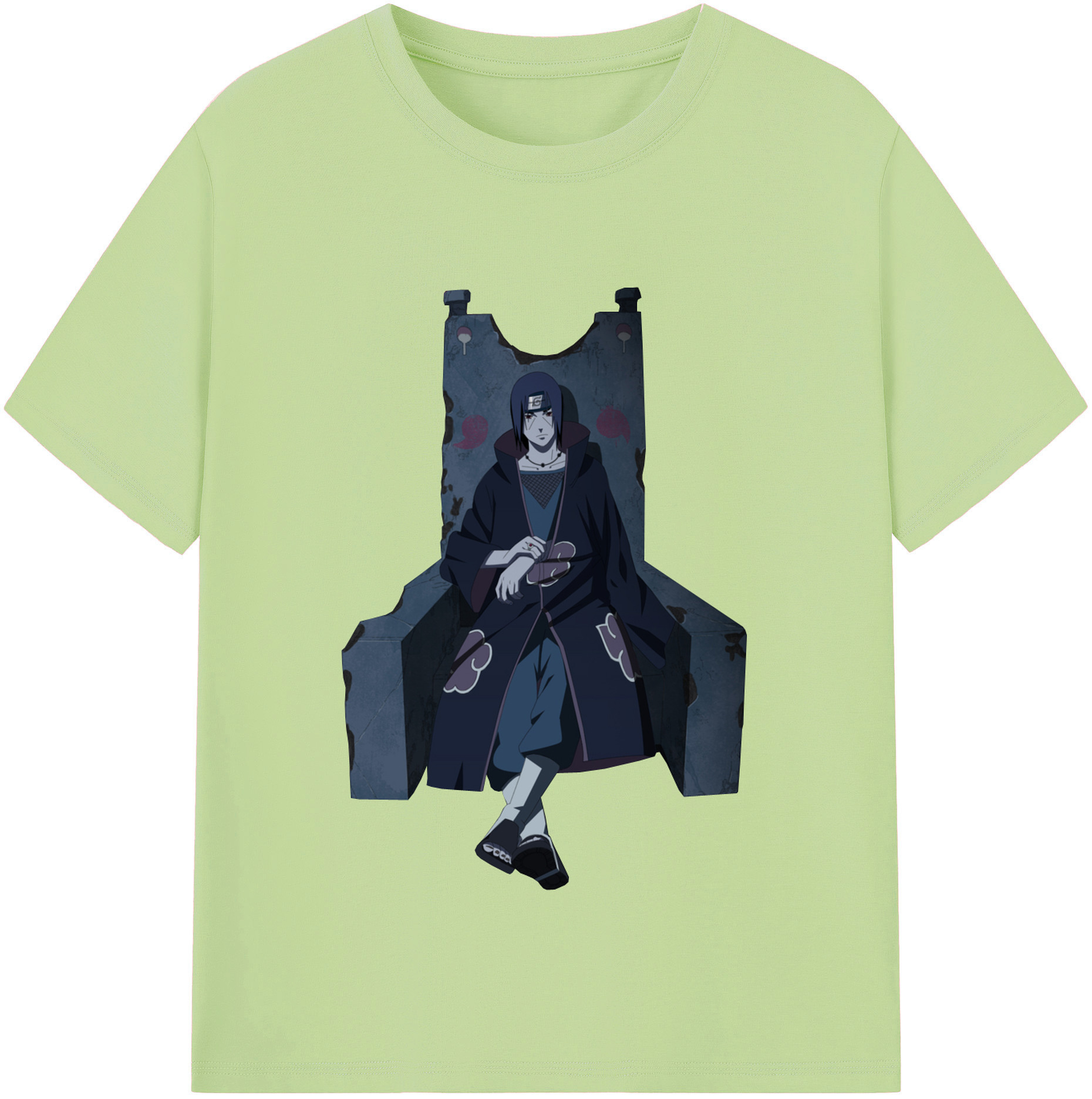 （画像用） NARUTO -ナルト- うちは イタチ Uchiha Itachi 綿100％半袖Tシャツ（フロントプリント）